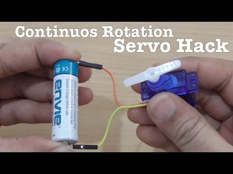 How To Modify A SERVO For Continuos Rotation - DIY Hack