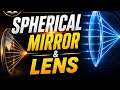 🔥 Spherical Mirror & Lens Complete Chapter! ⚡ Ray Optics Made Super Easy 🚀