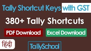 Tally ERP 9 Shortcut Keys with GST - 380+ Keys PDF & Excel Download screenshot 4