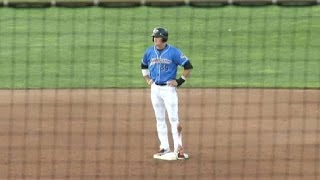 Akron's Smith steals second base