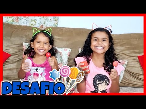 DESAFIO - CHEIRA O SABONETE , LAMBE O PIRULITO - MARIA CLARA E JP