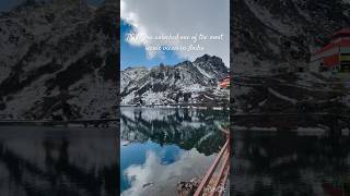 One of the MOST beautiful views in India #sikkim #lake #mountains