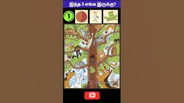 Find! 3 பொருள்கள் எங்கே?கண்டு பிடியுங்கள் Part 71 | Find the Object  | Trend | @Hkwin_info_tamil