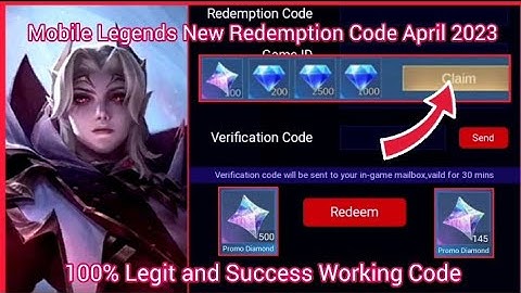 5X ML Redeem codes April 19 2023 - Get all 5 Mobile Legends New Redemption Code Today