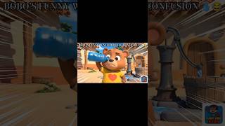 When Bobo meets a water bottle… chaos begins 💧😂#shorts #youtubeshorts #funnyshorts