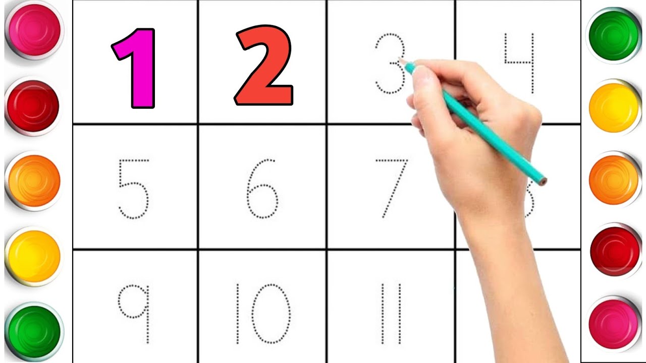 🔢 1 to 20 Numbers Tracing | Counting Numbers Writing Practice | Kids Learning 1–20
