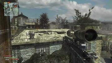 Call Of Duty MW3 EPIC no scope across map