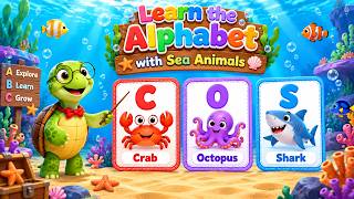 Learn the Alphabet with Sea Animals | Fun Ocean Animal Alphabet with Sea Animals from A to Z