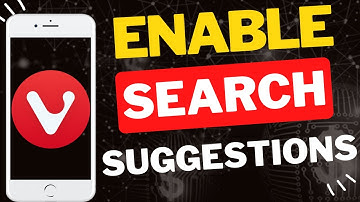 Hoe schakel je zoeksuggesties in de Vivaldi-browser op je telefoon in?