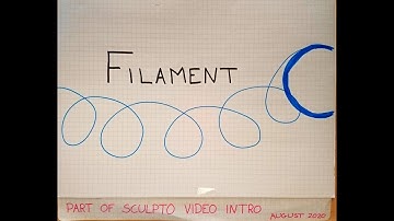 Sculpto intro 11: Filament