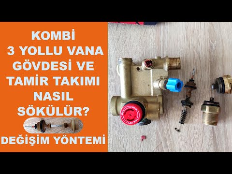 Kombi 3 yollu vana nasıl sökülür? Tamir takımı değişimi nasıl yapılır?