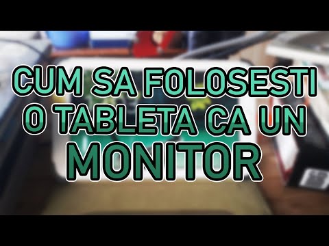 Video: Cum Să Utilizați Tableta Ca Monitor
