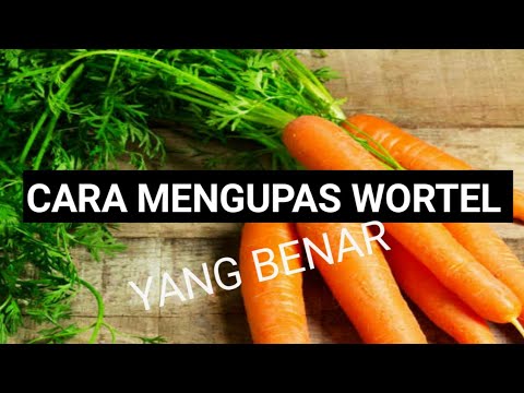 Video: Cara Mengupas Wortel