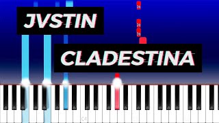 JVSTIN - CLANDESTINA (TikTok Remix)(Piano Tutorial) Resimi