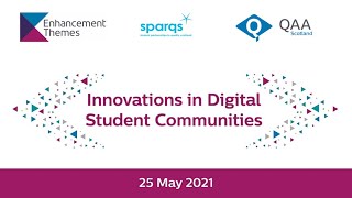 Innovations in Digital Student Communities session 2: Extracurricular Communities