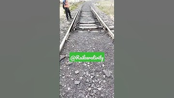 Manual point set-up 🚂 direction change of track #locopilot #indianrailways #viral #shorts