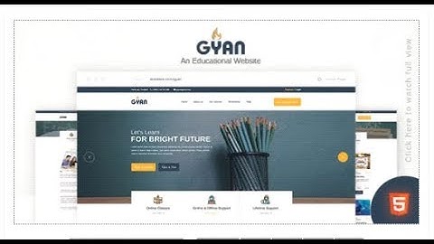 Gyan - Educational HTML Template | Themeforest Templates