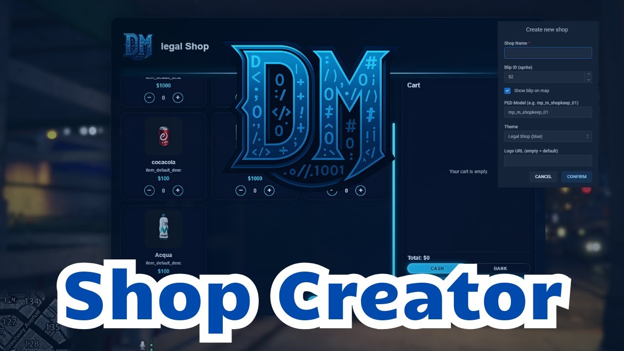 Shops Creator Script - In Game ESX/QBcore - Fivem - YouTube