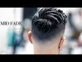 🔥 SKIN MID FADE 🔥 $100 MENS HAIRCUT WITH MODERN TEXTURE / BARBER TUTORIAL