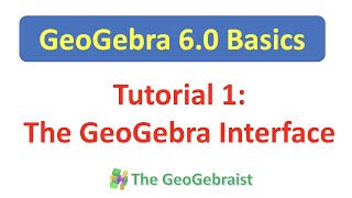GeoGebra Tutorial 1: The GeoGebra Interface