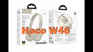 Распаковка Hoco W46 - накладных компактных наушников (Type-C, 3.5мм, Bluetooth)