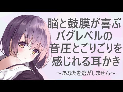 【ASMR】脳と鼓膜が喜ぶバグレベルの音圧とごりごりを感じられる耳かき Ear Cleaning【耳かきボイス】