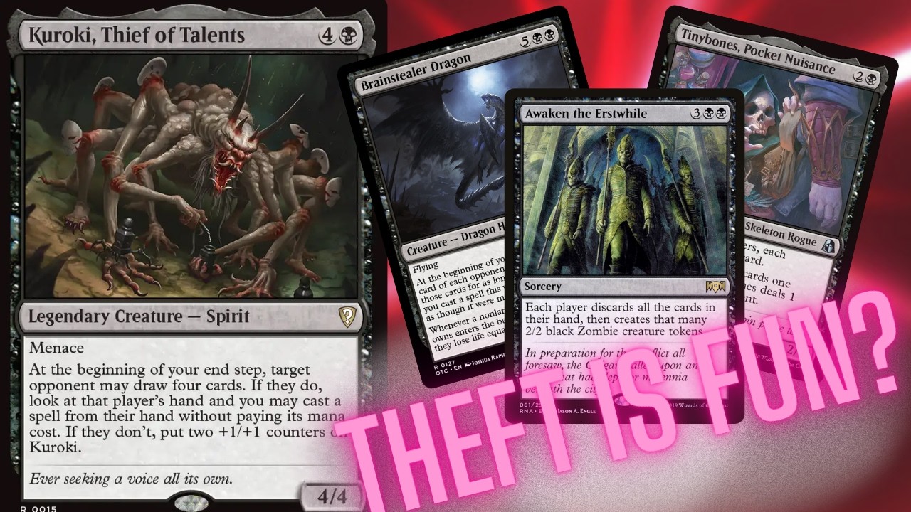 Chaotic Decks #84 - Kuroki, Thief of Talents - MTG Mystery Booster Commander Deck thumbnail