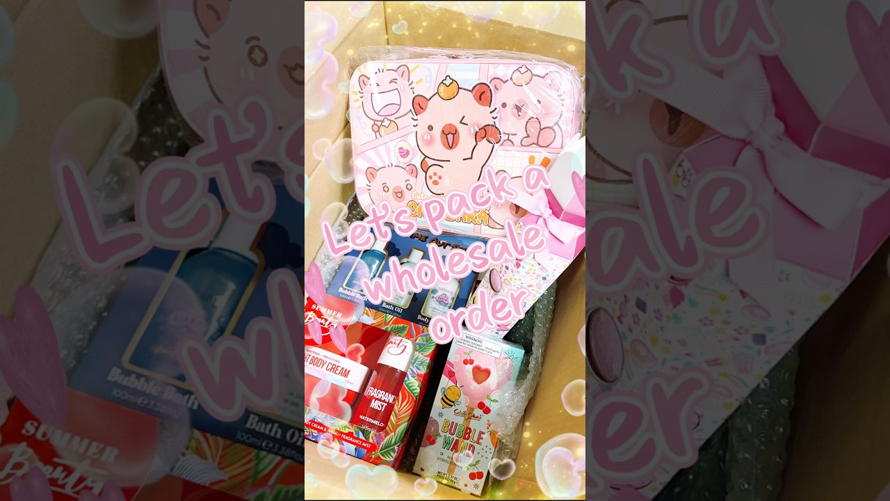 Let’s pack a wholesale order ✨🎀 real packing sound no music 