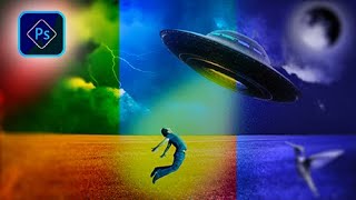 How To Edit a UFO In Earth Photo In Photoshop 2021 screenshot 2