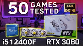 RTX 3080 + i5 12400F tested in 50 games | 2560x1440p benchmarks!