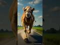 The farmer's hungry camel comes to the city and starts eating lots of oranges😭 #ai #cow #farmer