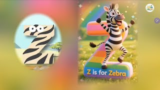 🦓 Z is for Zebra! 🌈 Learn Alphabet A-Z with Fun Animals & Songs! Educational Games #nurseryrhymes screenshot 1
