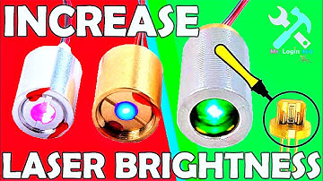 Boosting Laser Brightness - A Guide for Laser Enthusiasts | Comparing Green vs Red Lasers (Part 6)
