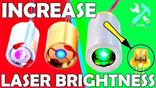 Boosting Laser Brightness - A Guide for Laser Enthusiasts | Comparing Green vs Red Lasers (Part 6)