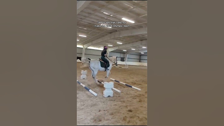 Sad to announce that I did not make it on this year's Olympic equestrian team.  #horse #olympics 😭:(