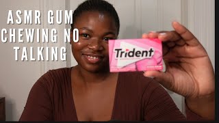 Asmr: Gum chewing 💋no talking(background mouth sounds)