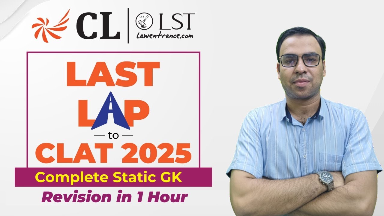 Complete Static GK Revision for CLAT 2025 | CLAT 2025 GK Question ...