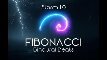 Fibonacci Sequence  - Binaural Beats with Rain & Thunder – Deep Relaxation - Black Screen