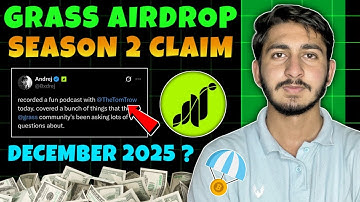 Grass Airdrop season 2 claim date | Grass Airdrop New Update | Crypto Airdrop updates today 