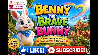Benny the Brave Bunny 🐰 | Kids Story About Courage & Kindness | Animated Moral Story