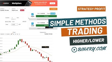 SIMPLE METHODS OF TRADING HIGHER/LOWER | BINARY.COM | STRATEGY PROFIT