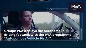 Groupe PSA   Progress report The road to autonomous vehicles
