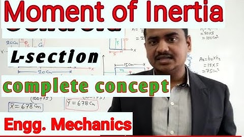 Moment of Inertia of L-section || M.O.I. 04 || Engineering Mechanics || Sumit Dwivedi||