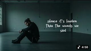 Post Malone style– Silence (Official Lyrics Video | 2025)