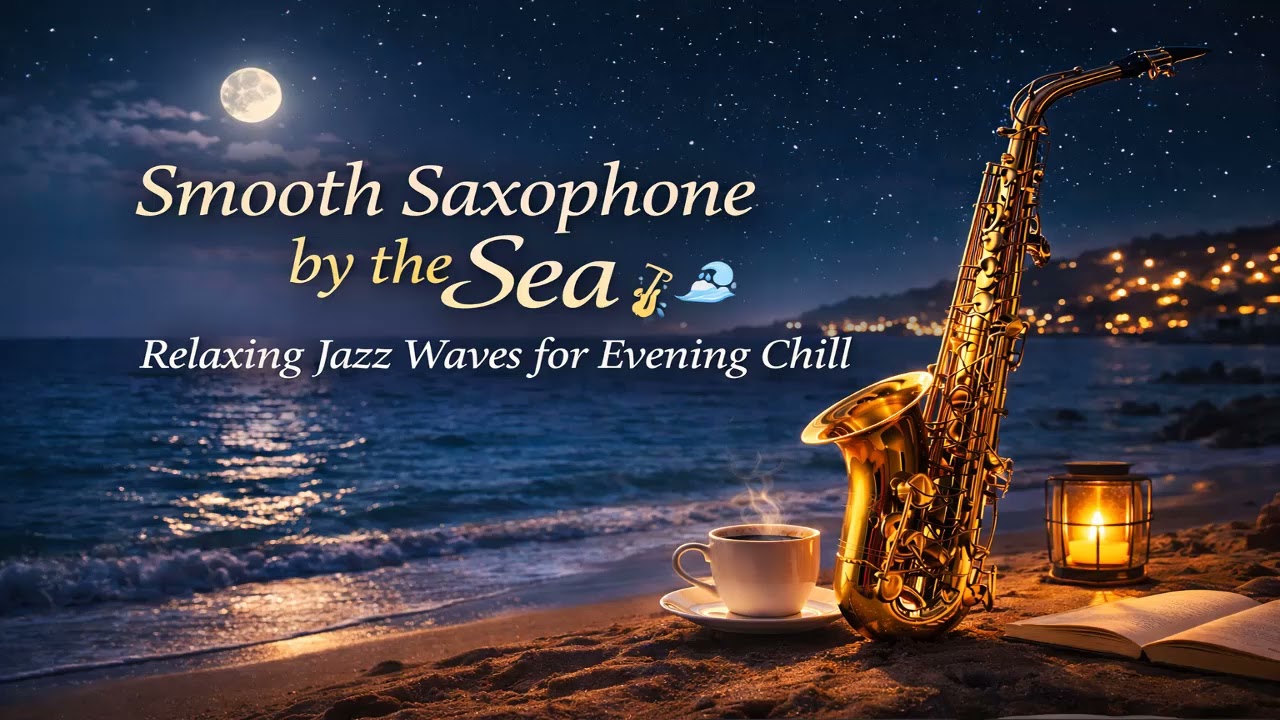 🎷 Smooth Saxophone by the Sea | Relaxing Jazz Waves for Evening Chill