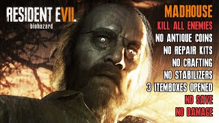 [Resident Evil 7] Madhouse, Kill All Enemies, Restricted No Save No Damage (02:28:04)