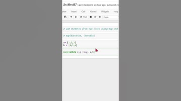 Python Interview Ques: Add elements from two lists using Map #coding #python #shorts #viralvideo