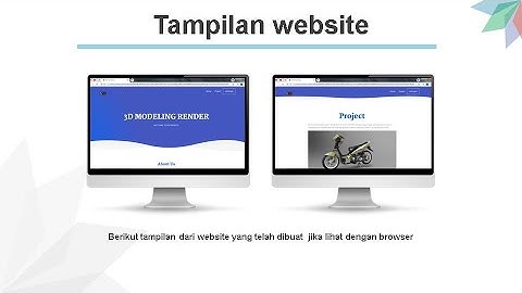 Project web programming I | pembuatan web statis dengan Judul project "scprmn 3d modeling "