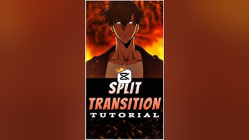 SPLIT Transition Tutorial 💀🤩 | Capcut Tutorial | #capcut #capcuttutorial #animeedit #jinwooedit