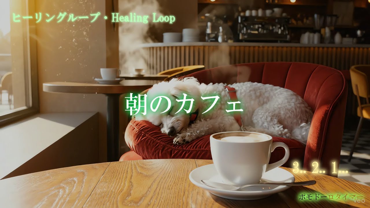 【ヒーリング ループ/Healing Loop】朝のカフェ — ピアノの音色で集中 癒し うっとり 夢音安眠 森撫心寝 瞑想快楽 BGM MV
